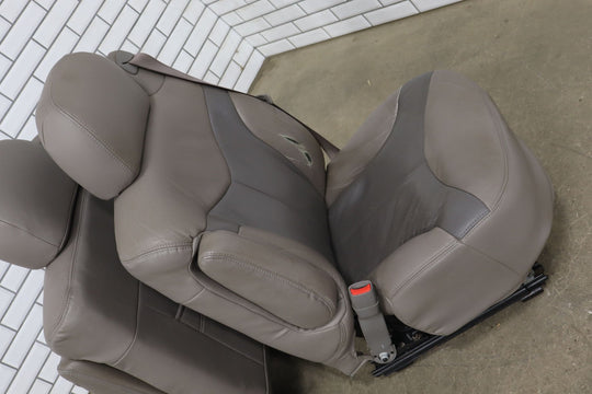 1999 - 2002 Chevy GMC Silverado Sierra Crew Cab Leather Seat Set Front/Rear
