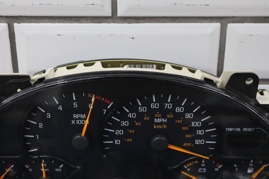 1999 - 2002 Pontiac Firebird - 120 MPH Instrument Cluster 09380652