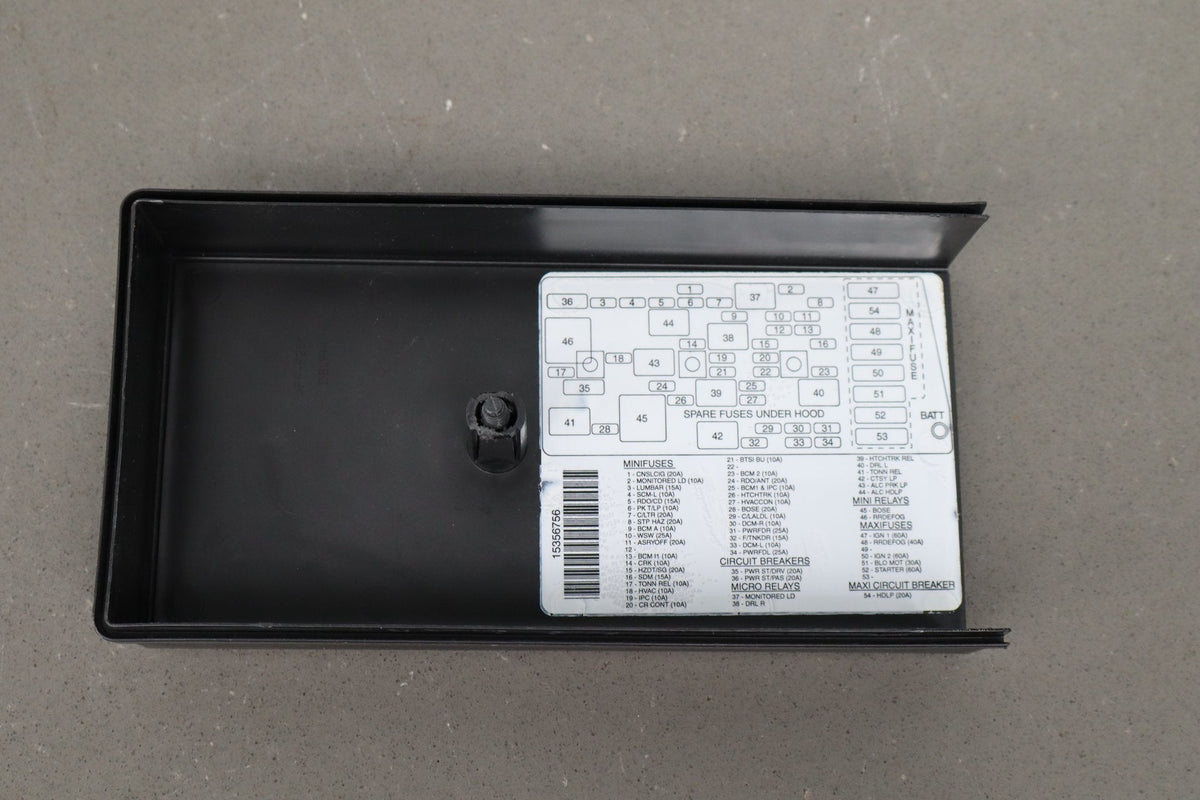 1999-2004 Chevrolet Corvette C5 Interior Fuse Box 12193792