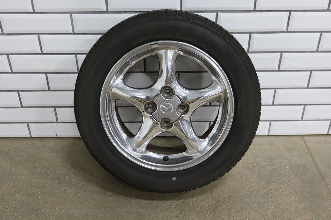 1999 - 2005 Mazda Miata Set of 4 15x6 Chrome Wheels & Tires
