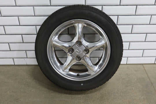 1999 - 2005 Mazda Miata Set of 4 15x6 Chrome Wheels & Tires