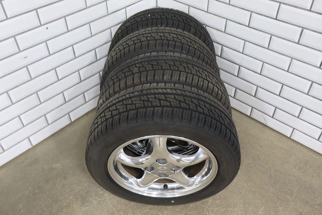 1999 - 2005 Mazda Miata Set of 4 15x6 Chrome Wheels & Tires