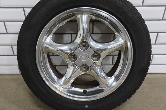 1999 - 2005 Mazda Miata Set of 4 15x6 Chrome Wheels & Tires