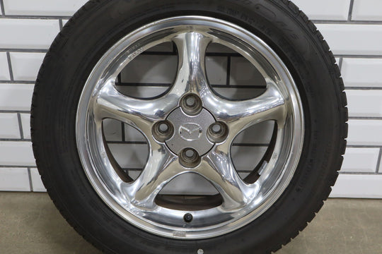 1999 - 2005 Mazda Miata Set of 4 15x6 Chrome Wheels & Tires
