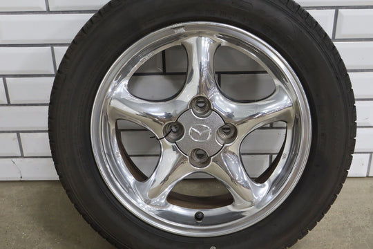 1999 - 2005 Mazda Miata Set of 4 15x6 Chrome Wheels & Tires