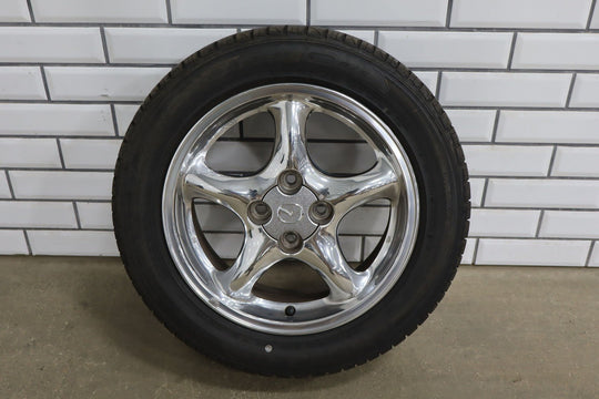 1999 - 2005 Mazda Miata Set of 4 15x6 Chrome Wheels & Tires