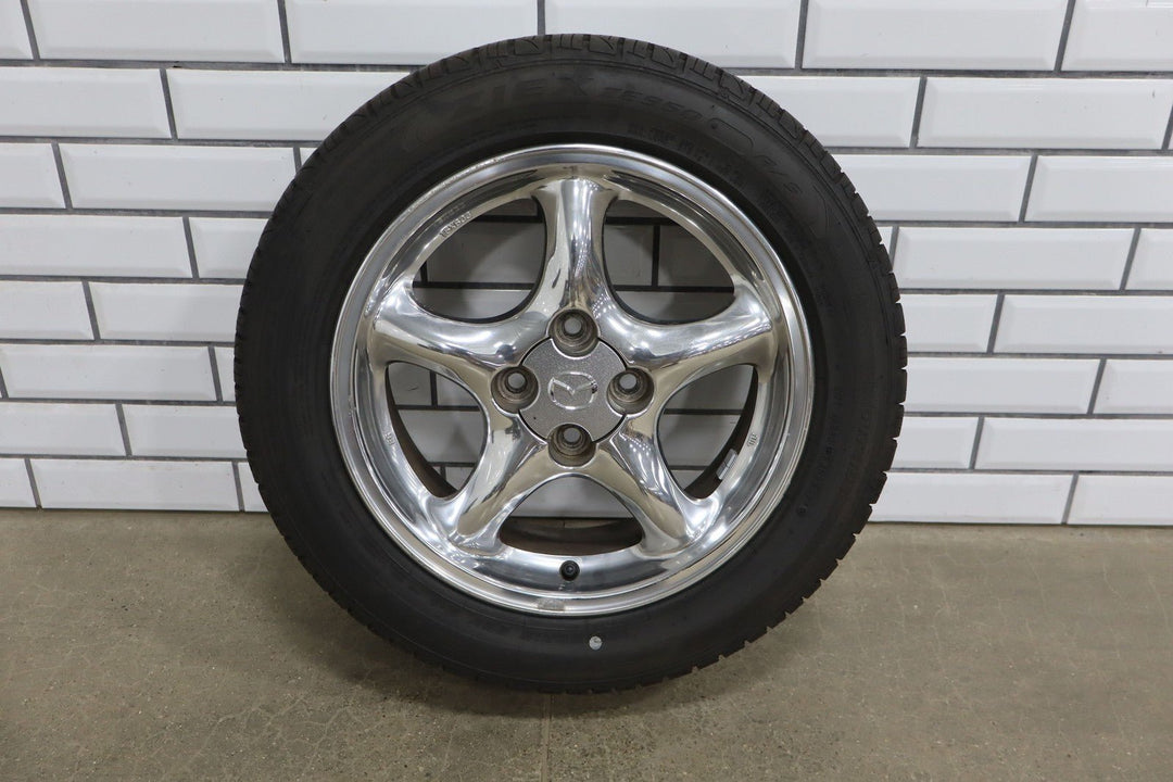 1999 - 2005 Mazda Miata Set of 4 15x6 Chrome Wheels & Tires