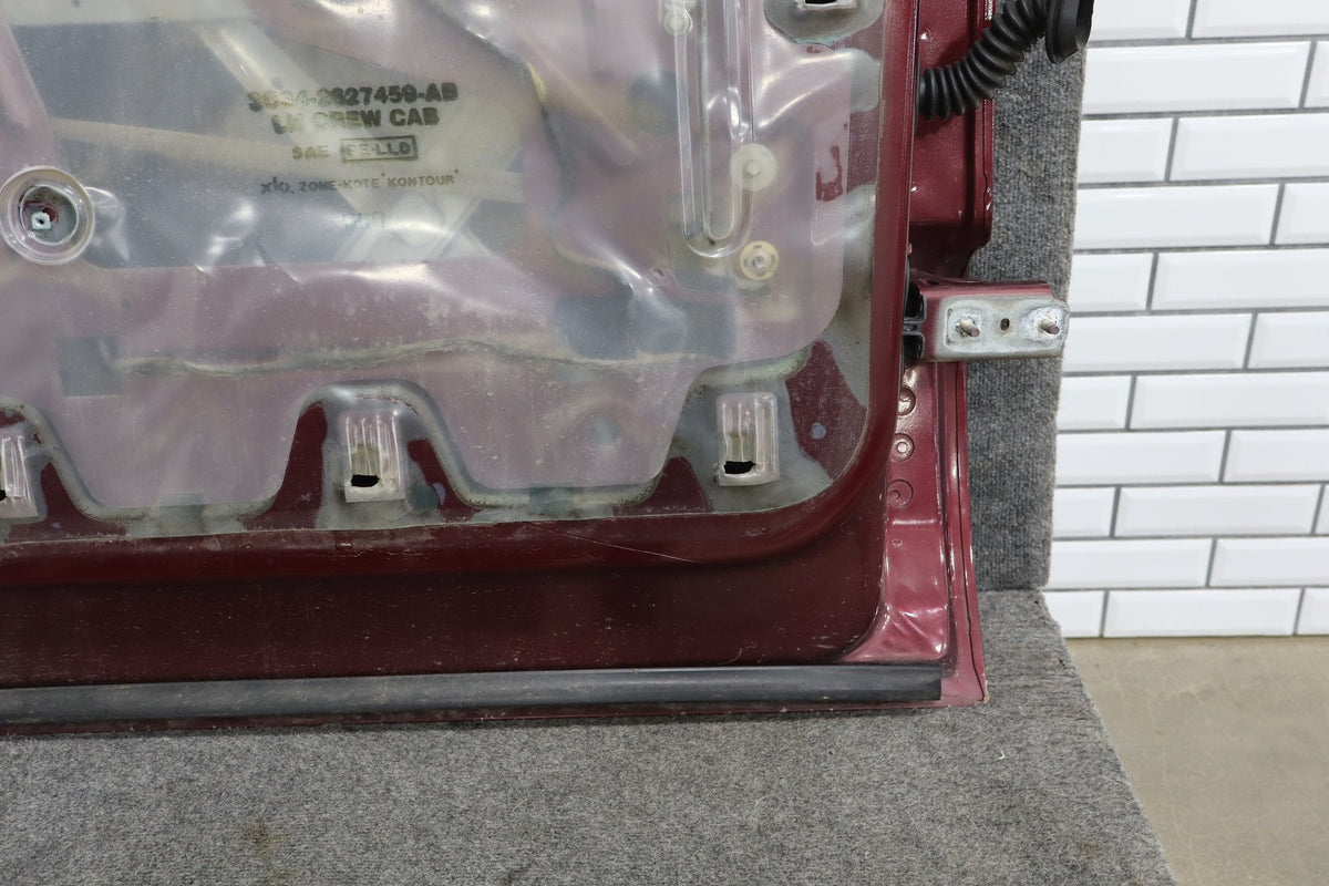 1999-2007 Ford F-250 Super Duty Left Rear Door Dark Toreador Red Rust Free