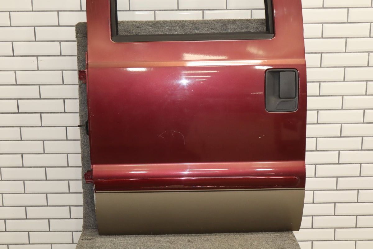 1999-2007 Ford F-250 Super Duty Left Rear Door Dark Toreador Red Rust Free