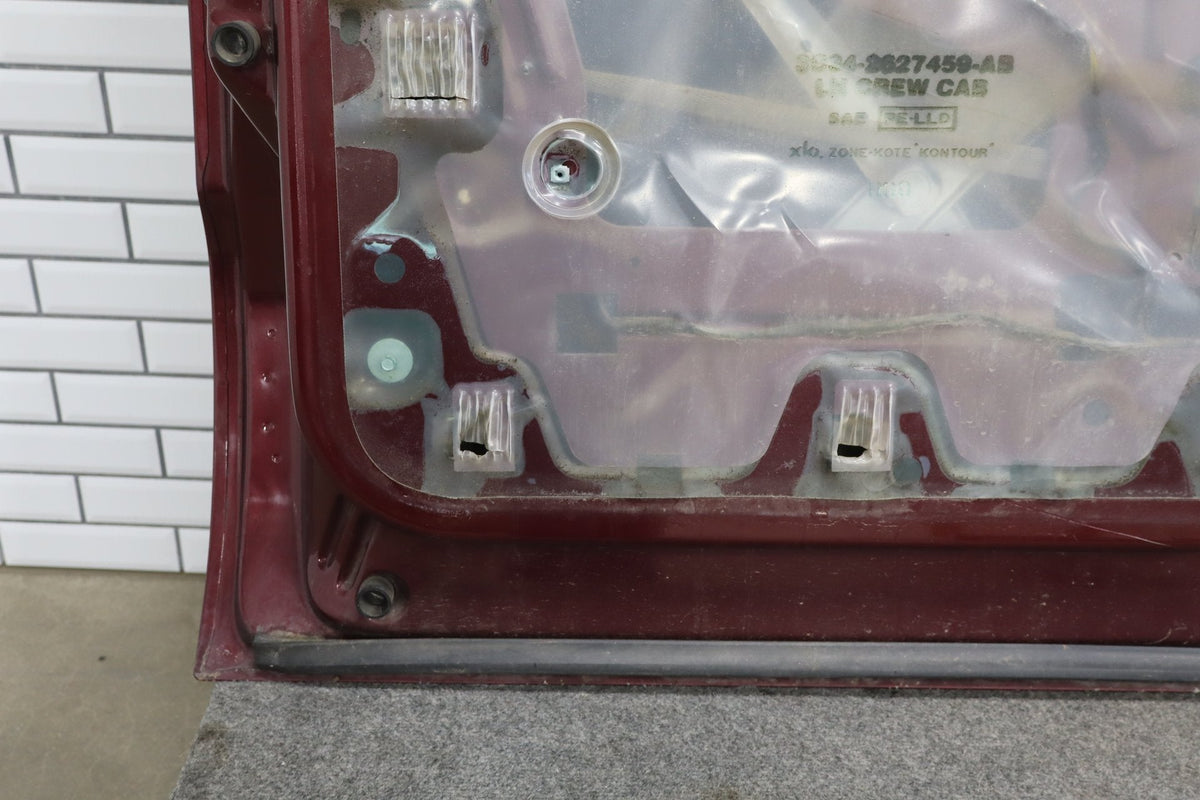 1999-2007 Ford F-250 Super Duty Left Rear Door Dark Toreador Red Rust Free