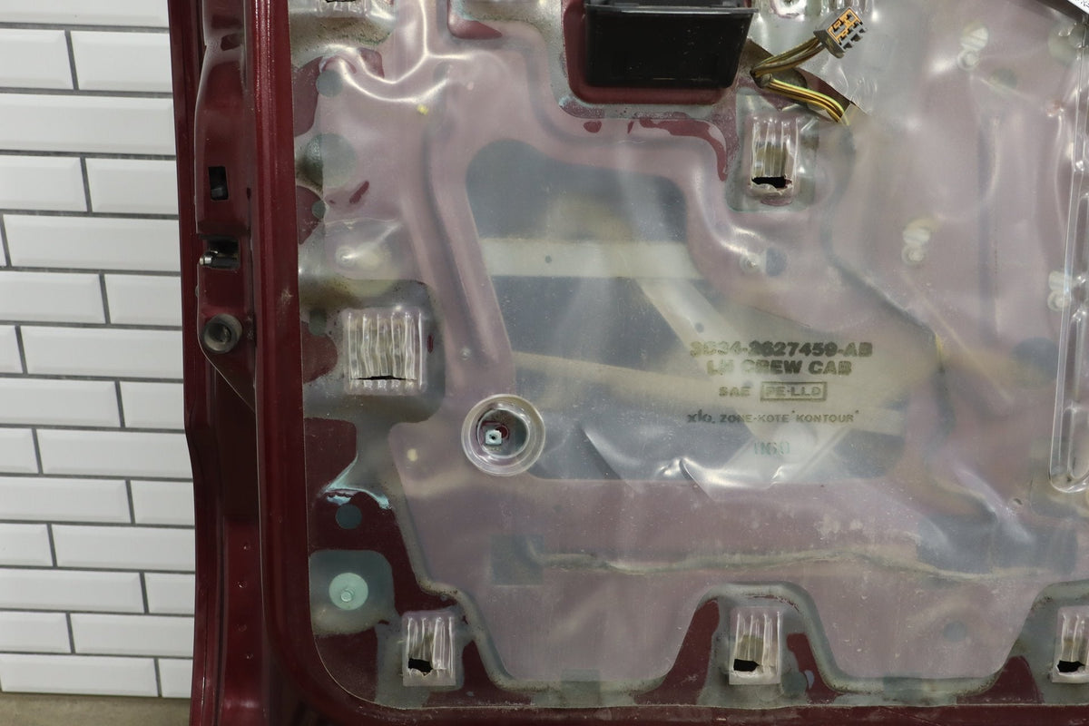 1999-2007 Ford F-250 Super Duty Left Rear Door Dark Toreador Red Rust Free