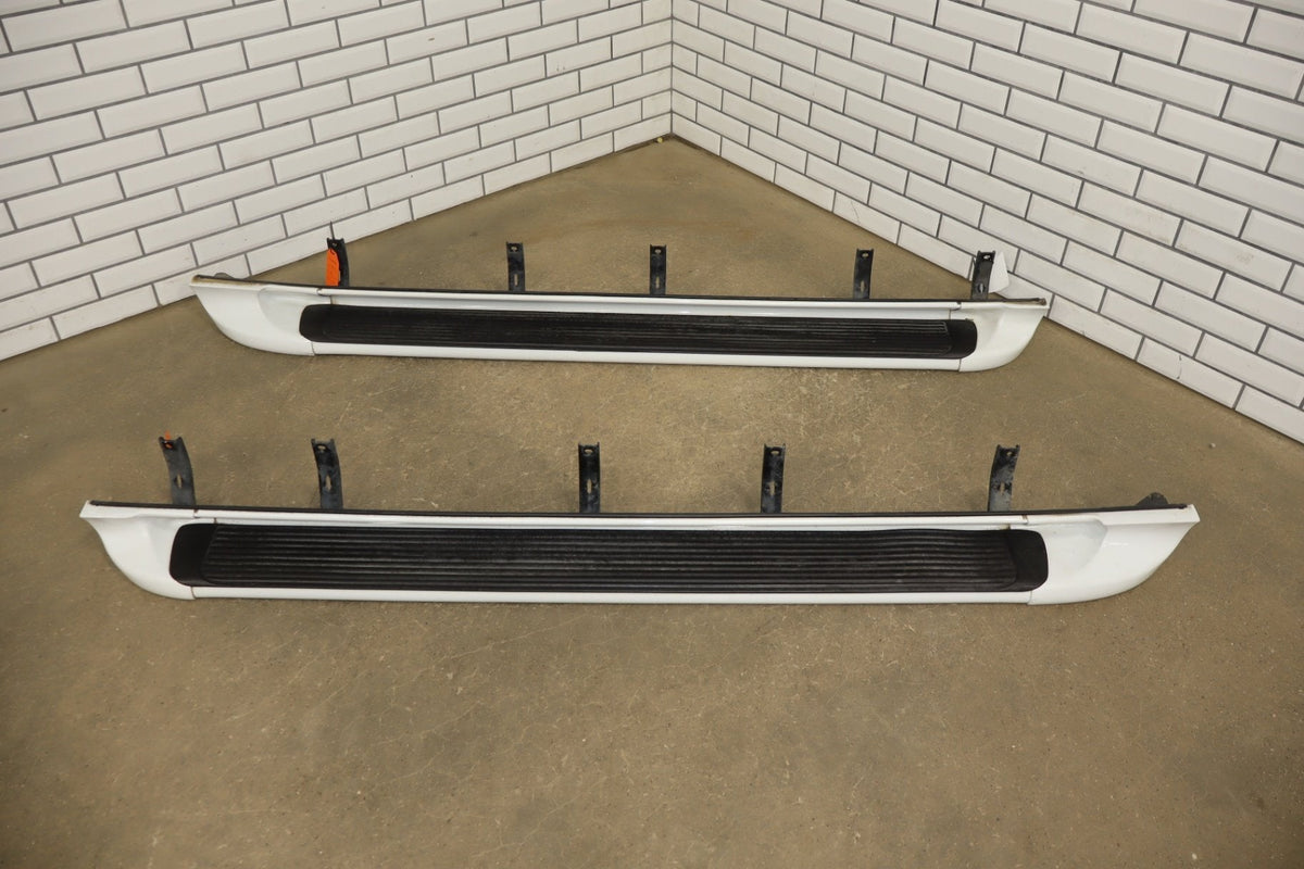 1999 Cadillac Escalade GMT400- Left/Right Running Board Pair Olympic White (50)