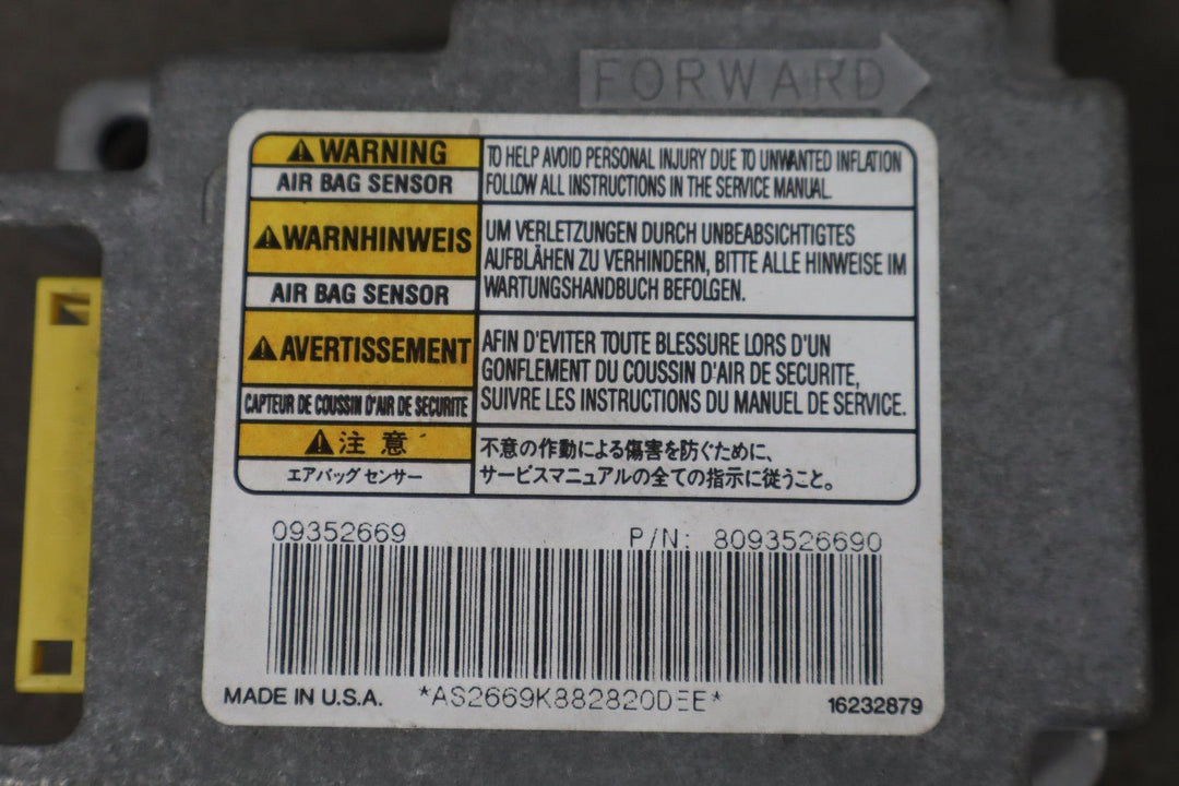 1999 Isuzu Trooper SRS Computer OEM
