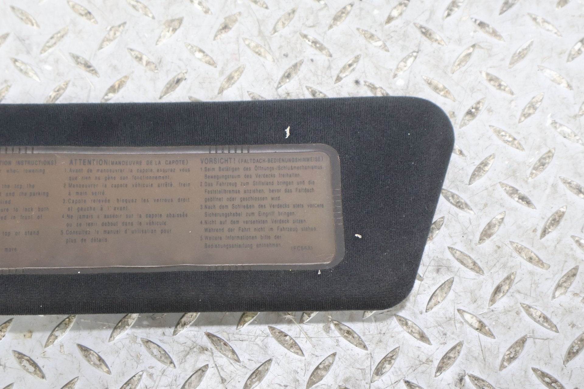 1999 Mazda MX-5 Miata- Sun Visor