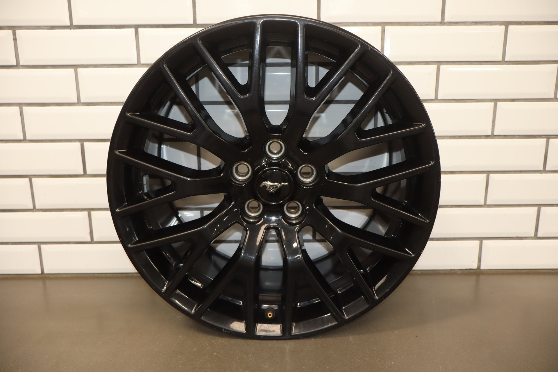 19x9.5 Alloy Wheel | Black | 10 Y Spoke | 5x114.3 | Fits 2015-2023 Ford Mustang