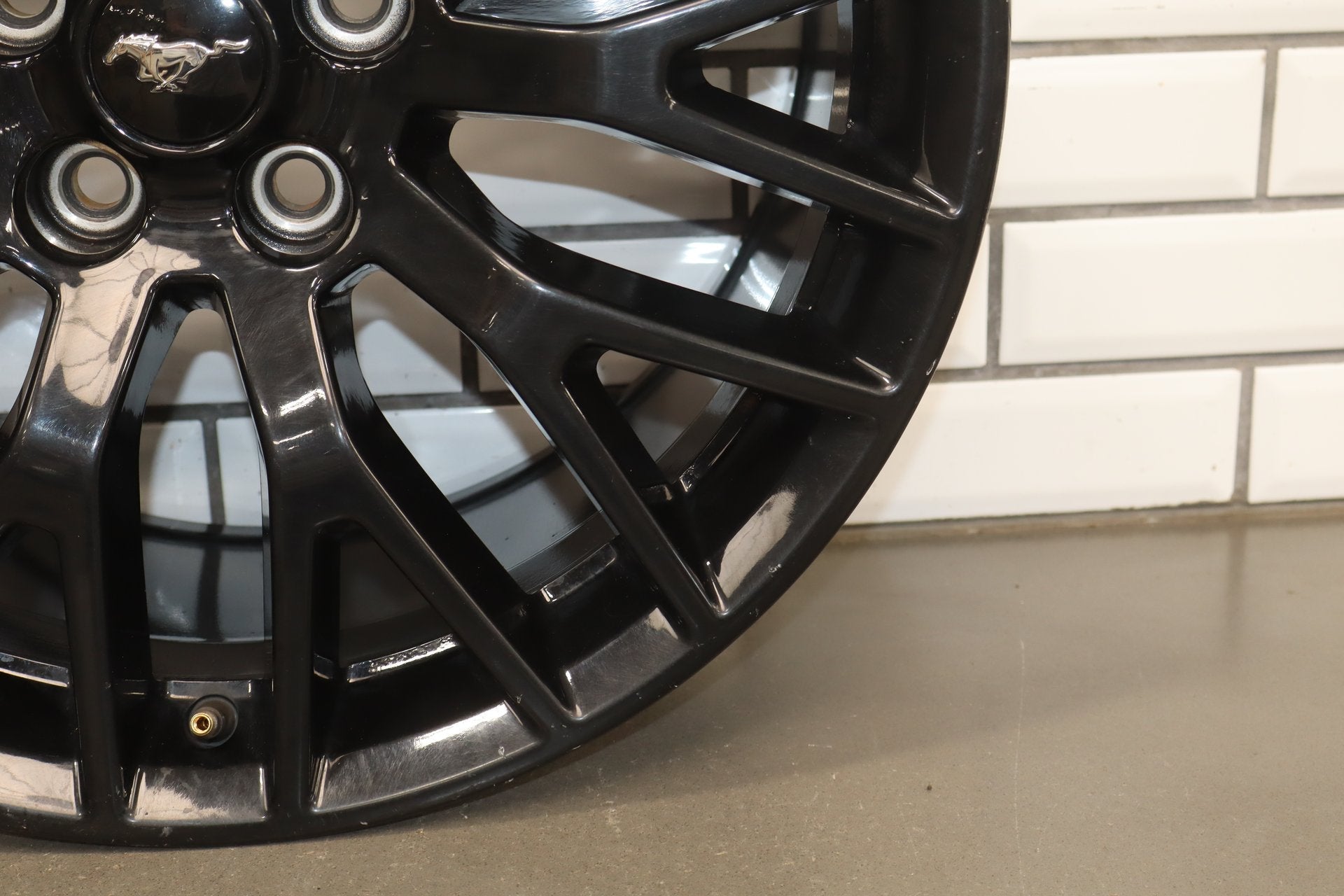 19x9.5 Alloy Wheel | Black | 10 Y Spoke | 5x114.3 | Fits 2015-2023 Ford Mustang