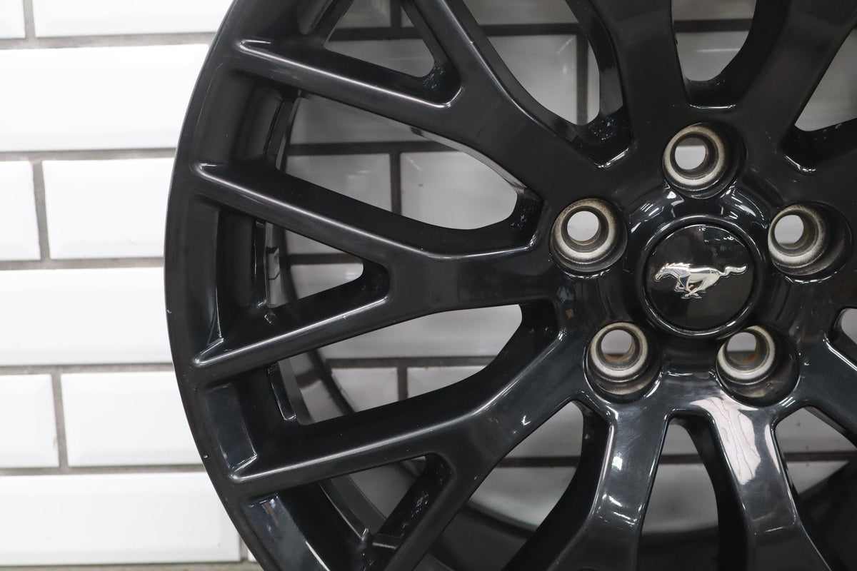 19x9.5 Alloy Wheel | Black | 10 Y Spoke | 5x114.3 | Fits 2015-2023 Ford Mustang