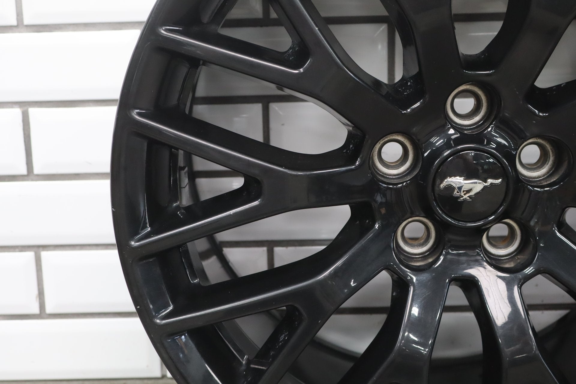 19x9.5 Alloy Wheel | Black | 10 Y Spoke | 5x114.3 | Fits 2015-2023 Ford Mustang