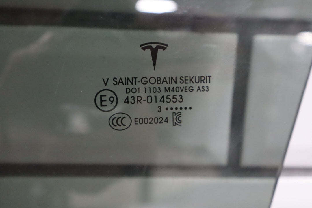 20 - 23 Tesla Model Y Rear Left Driver Side Door Window Glass OEM