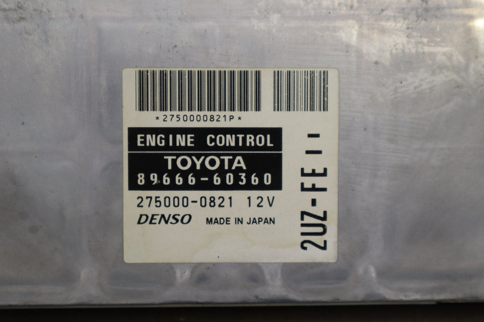 2000-2001 Lexus LX470 4.7LL 2UZFE Engine Computer 8966660360