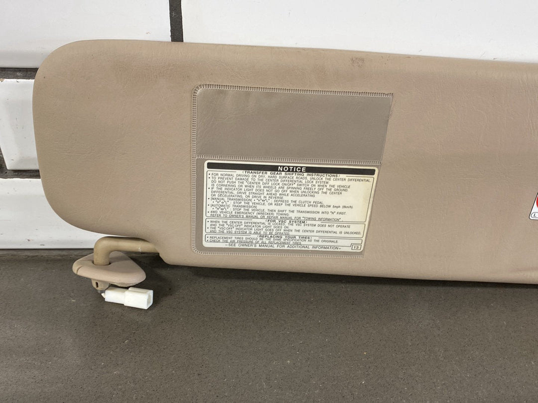 2000 - 2002 Lexus LX470 J100 - Sun Visor Pair Ivory