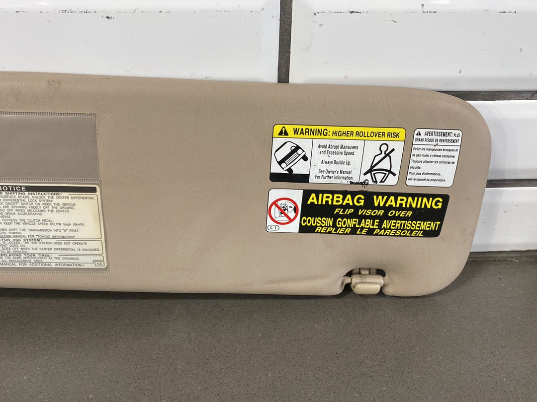 2000 - 2002 Lexus LX470 J100 - Sun Visor Pair Ivory