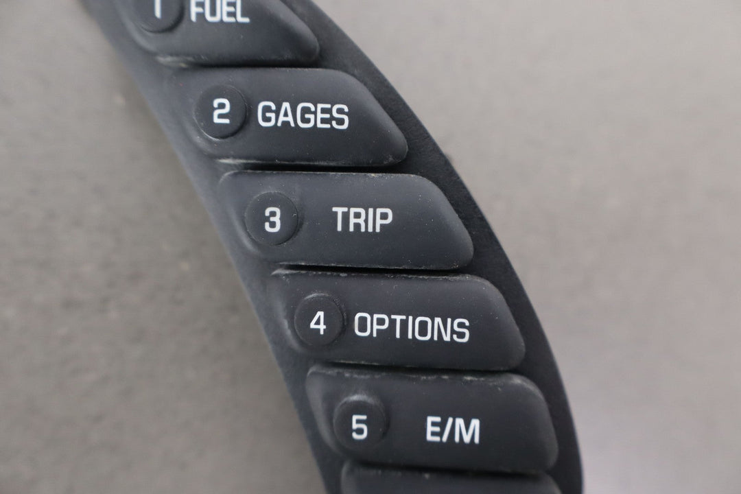 2000 - 2004 C5 Corvette Dash/Speedometer Surround Mounted Driver Info Buttons OEM