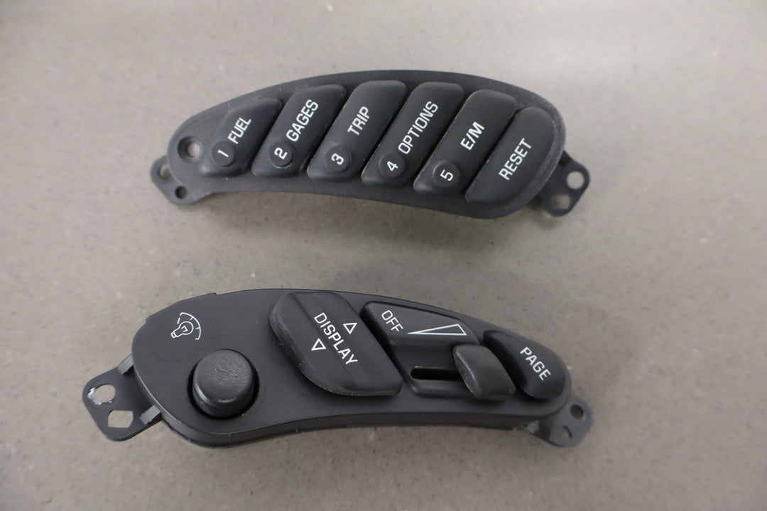 2000 - 2004 C5 Corvette Dash/Speedometer Surround Mounted Driver Info Buttons OEM