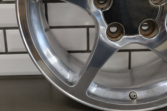 2000 - 2004 Chevrolet Corvette C4 Front 17x8.5 OEM 5 Spoke Polished Wheel