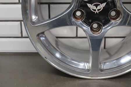 2000-2004 Chevrolet Corvette C5 Front 17x8.5 OEM 5 Spoke Polished Wheel