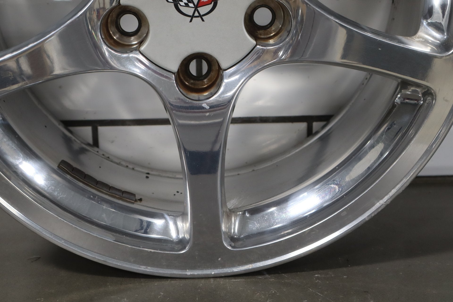 2000-2004 Chevrolet Corvette C5 Front 17x8.5 OEM 5 Spoke Polished Wheel