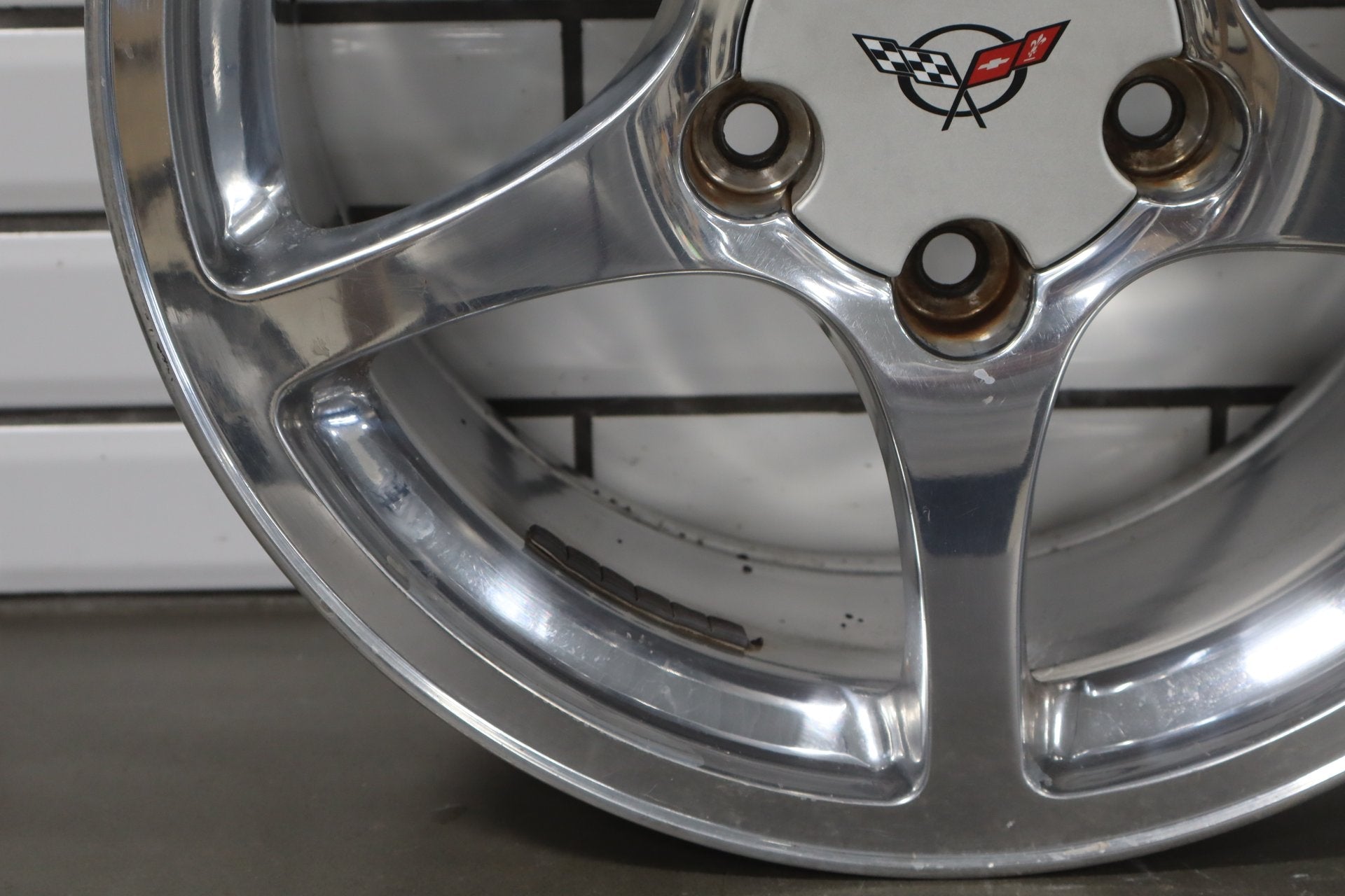 2000-2004 Chevrolet Corvette C5 Front 17x8.5 OEM 5 Spoke Polished Wheel