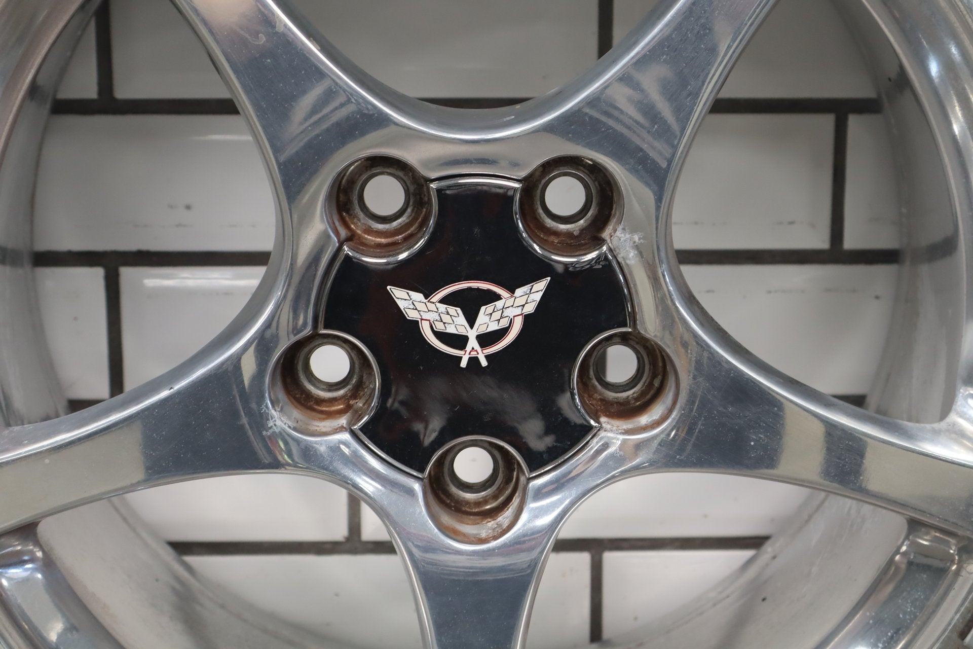 2000-2004 Chevrolet Corvette C5 Front 17x8.5 OEM 5 Spoke Polished Wheel