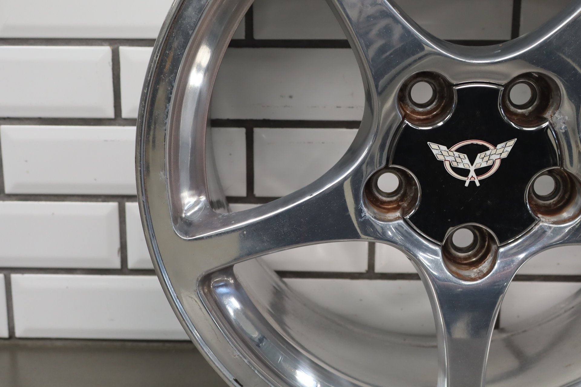 2000-2004 Chevrolet Corvette C5 Front 17x8.5 OEM 5 Spoke Polished Wheel