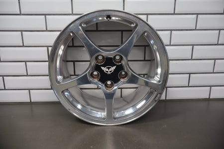 2000-2004 Chevrolet Corvette C5 Front 17x8.5 OEM 5 Spoke Polished Wheel