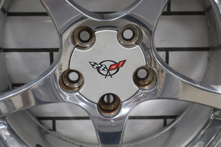 2000-2004 Chevrolet Corvette C5 Front 17x8.5 OEM 5 Spoke Polished Wheel