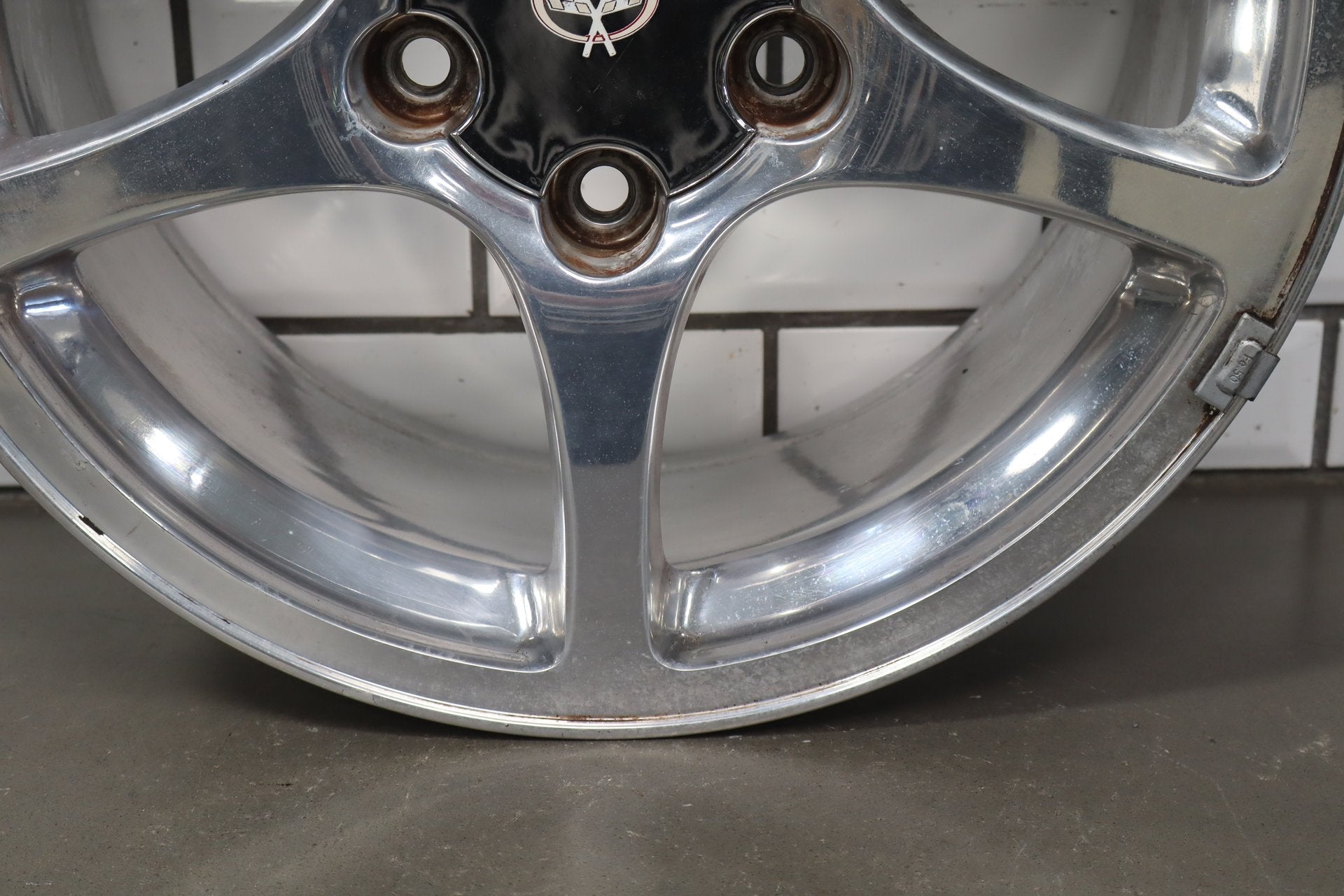 2000-2004 Chevrolet Corvette C5 Front 17x8.5 OEM 5 Spoke Polished Wheel