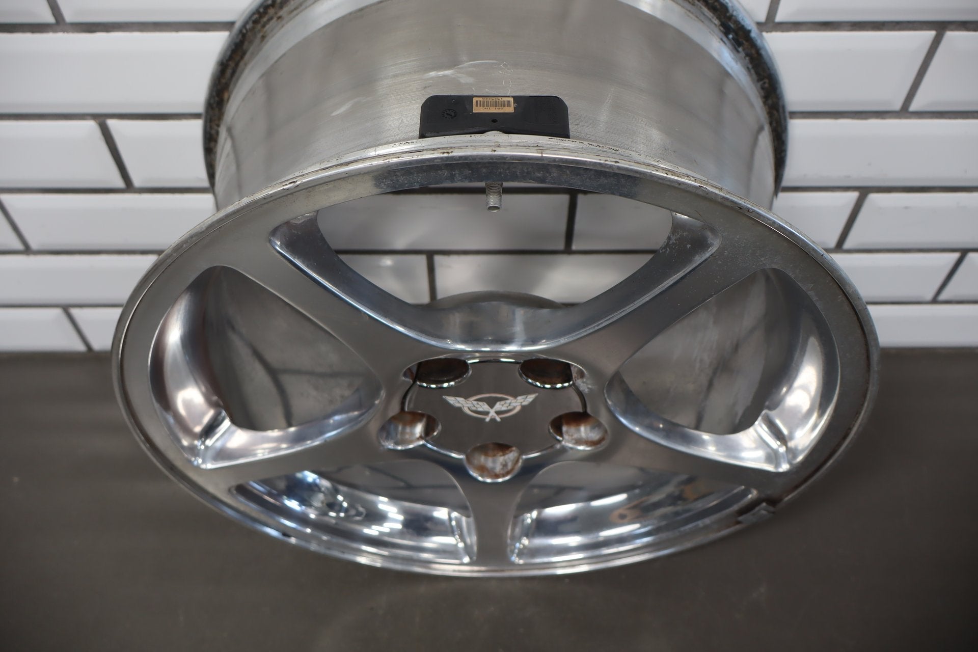 2000-2004 Chevrolet Corvette C5 Front 17x8.5 OEM 5 Spoke Polished Wheel