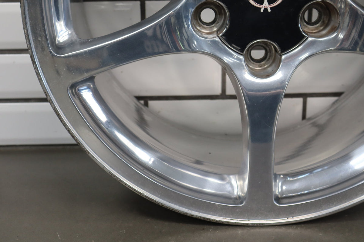 2000-2004 Chevrolet Corvette C5 Rear 18x9.5" OEM 5 Spoke Wheel | Polished