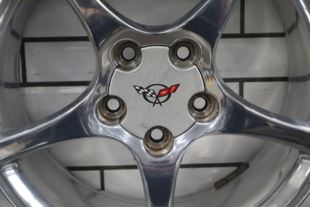 2000-2004 Chevrolet Corvette C5 Rear 18x9.5" OEM 5 Spoke Wheel | Polished