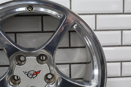 2000-2004 Chevrolet Corvette C5 Rear 18x9.5" OEM 5 Spoke Wheel | Polished