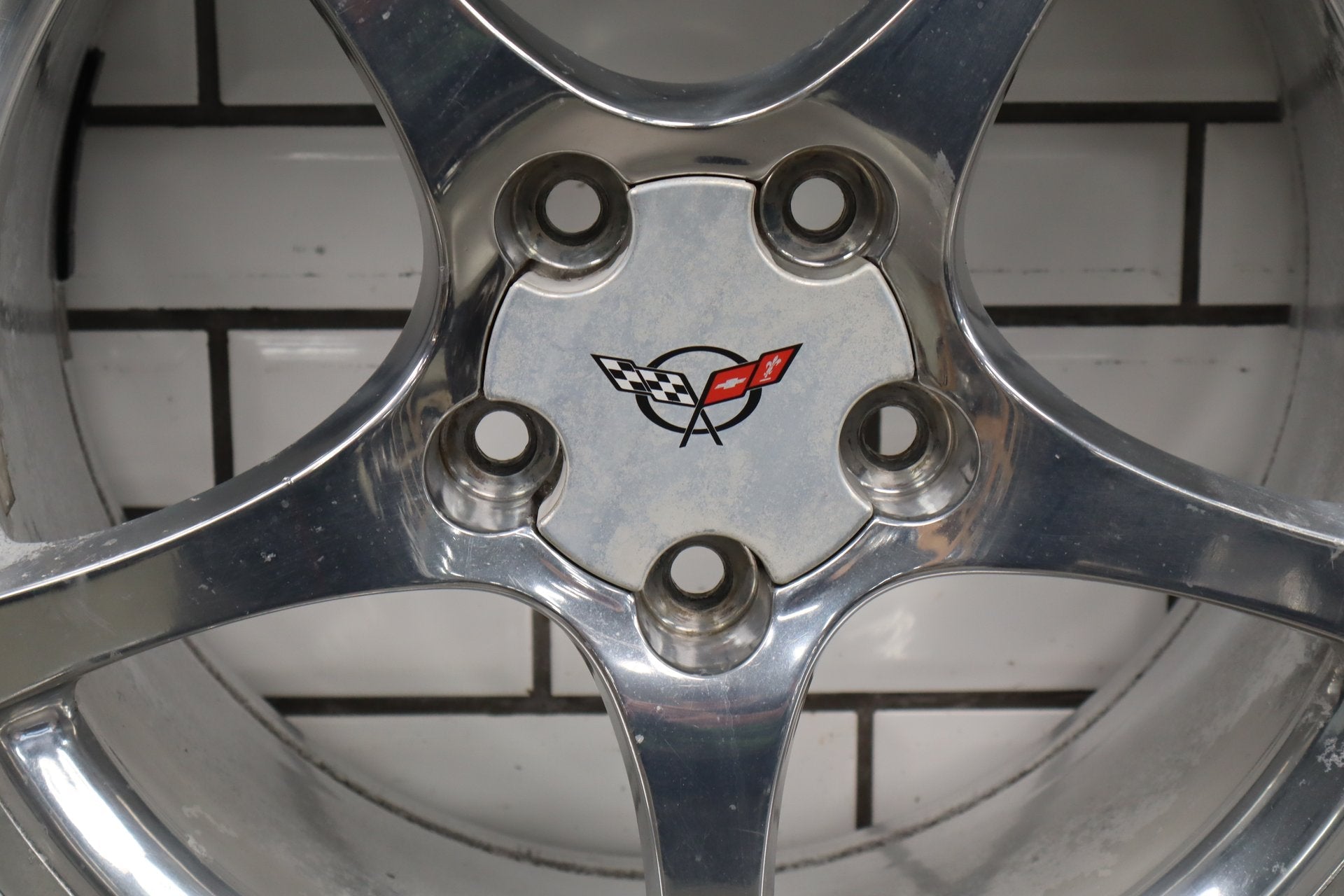 2000-2004 Chevrolet Corvette C5 Rear 18x9.5" OEM 5 Spoke Wheel | Polished