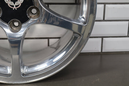 2000-2004 Chevrolet Corvette C5 Rear 18x9.5" OEM 5 Spoke Wheel | Polished