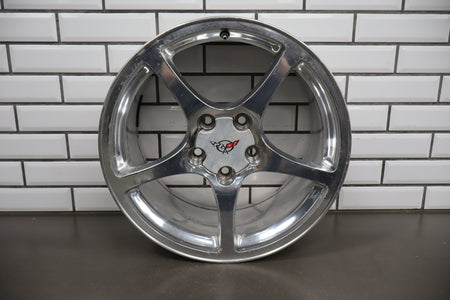 2000-2004 Chevrolet Corvette C5 Rear 18x9.5" OEM 5 Spoke Wheel | Polished