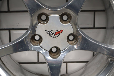 2000-2004 Chevrolet Corvette C5 Rear 18x9.5" OEM 5 Spoke Wheel | Polished