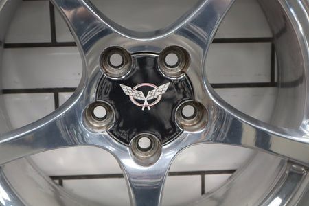 2000-2004 Chevrolet Corvette C5 Rear 18x9.5" OEM 5 Spoke Wheel | Polished