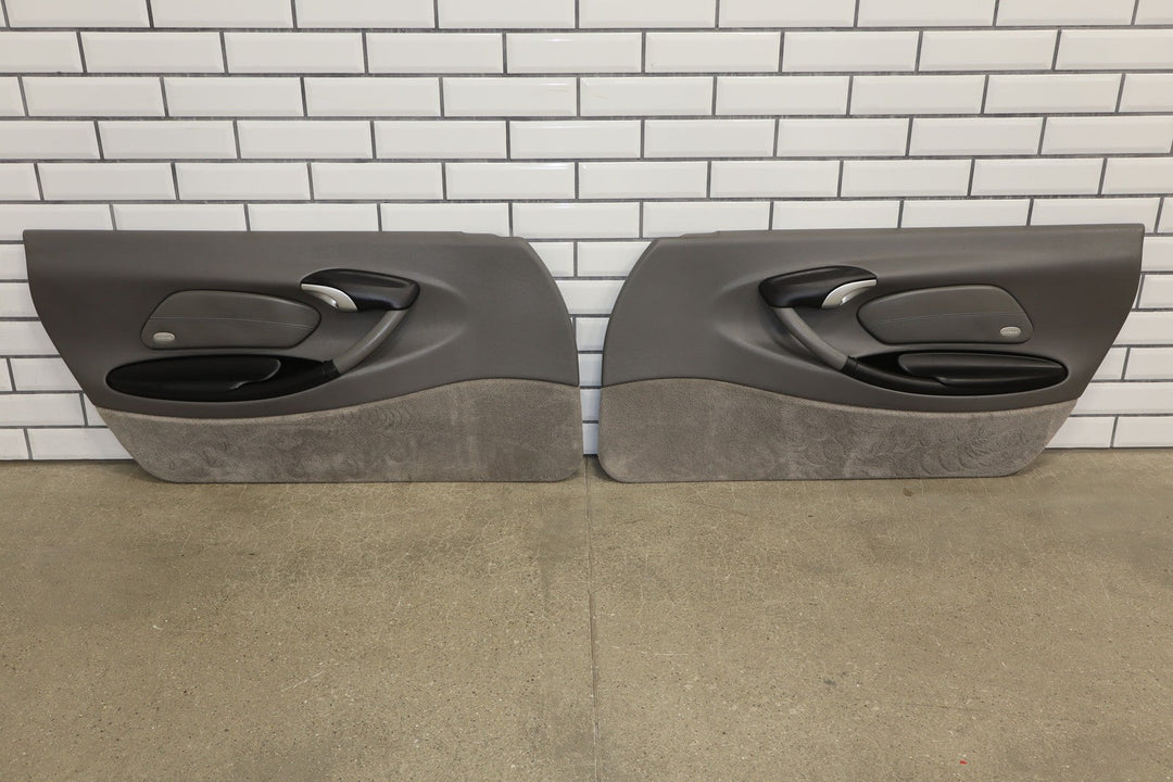 2000 - 2004 Porsche Boxster 986 Pair LH&RH Interior Door Trim Panels (Gray Y1)