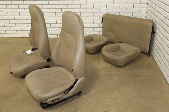 2000 Chevrolet Camaro Front & Rear Leather Seat Set OEM