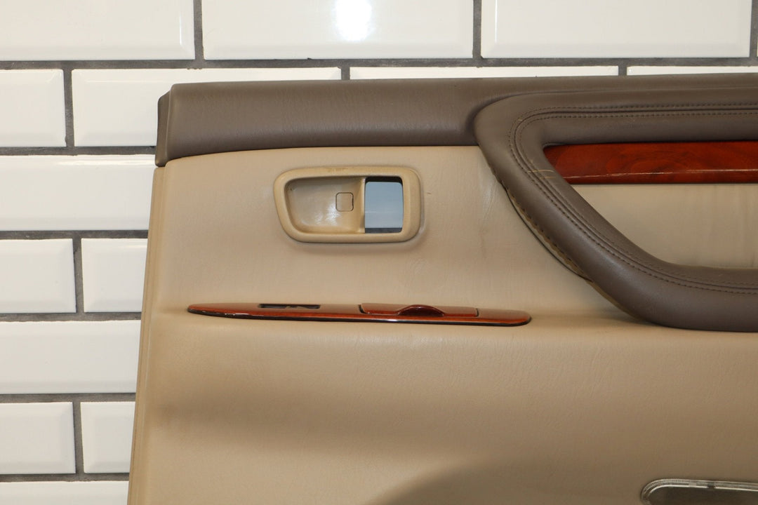 2000 Lexus LX470 Right Rear Door Trim Panel Ivory IVE