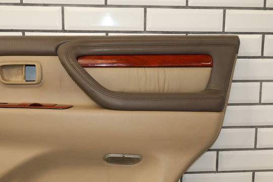 2000 Lexus LX470 Right Rear Door Trim Panel Ivory IVE